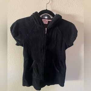 Juicy Couture short sleeve Terry cloth hoodie